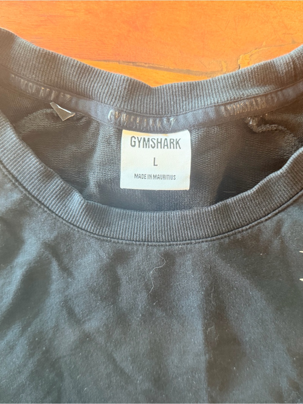 Gymshark Black Cropped Sweatshirt with Small White Logo - Picture 2 of 6